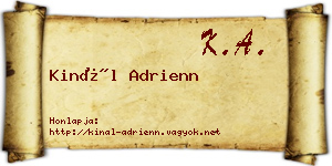Kinál Adrienn névjegykártya