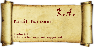 Kinál Adrienn névjegykártya