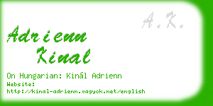 adrienn kinal business card