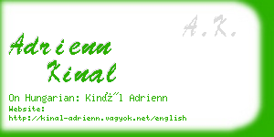 adrienn kinal business card